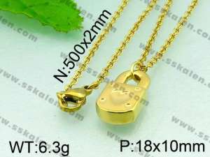 Stainless Steel Gold-plating Pendant  - KP40457-Z