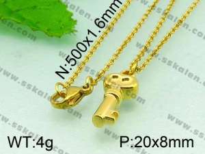 Stainless Steel Gold-plating Pendant  - KP40458-Z