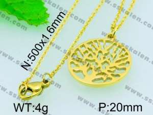 Stainless Steel Gold-plating Pendant  - KP40630-Z