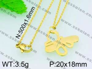 Stainless Steel Gold-plating Pendant  - KP40636-Z
