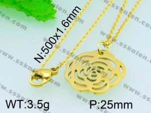 Stainless Steel Gold-plating Pendant  - KP40652-Z