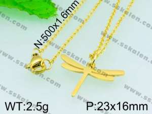 Stainless Steel Gold-plating Pendant  - KP40653-Z