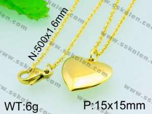Stainless Steel Gold-plating Pendant  - KP40657-Z
