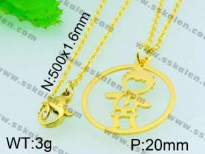 Stainless Steel Gold-plating Pendant  - KP40659-Z