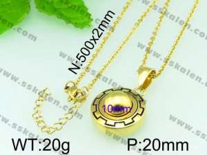Stainless Steel Gold-plating Pendant  - KP40849-Z