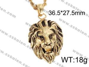 Stainless Steel Gold-plating Pendant  - KP40875-D