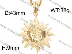 Stainless Steel Gold-plating Pendant  - KP40877-D