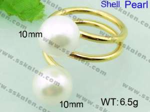 Stainless Steel Gold-plating Ring  - KR33117-Z