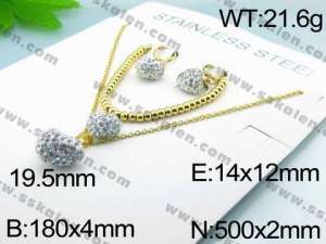 SS Jewelry Set  - KS32600-Z