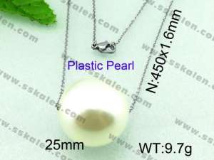 Stainless Steel Plastic Pendant  - KP41188-Z