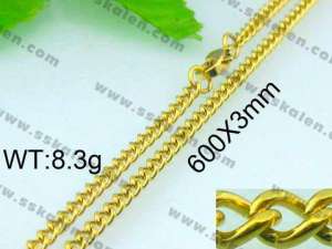 Staineless Steel Small Gold-plating Chain - KN13094-Z