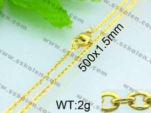Staineless Steel Small Gold-plating Chain - KN14998-Z