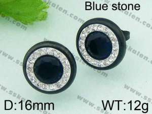 Stainless Steel Stone&Crystal Earring - KE36687-Z