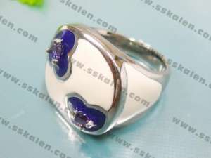 Stainless Steel Stone&Crystal Ring - KR14948-D