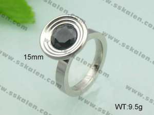 Stainless Steel Stone&Crystal Ring - KR20612-D