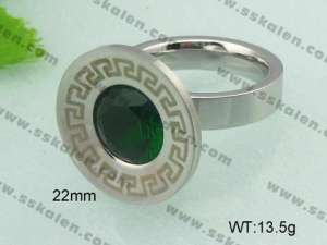 Stainless Steel Stone&Crystal Ring - KR20802-D
