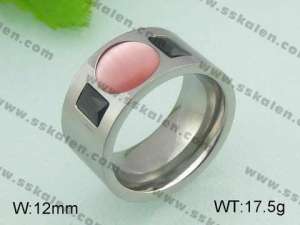 Stainless Steel Stone&Crystal Ring - KR20885-D