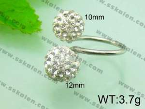 Stainless Steel Stone&Crystal Ring - KR30904-Z