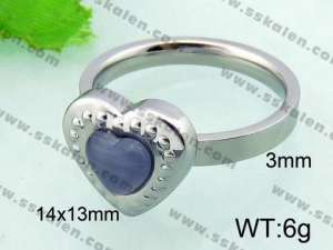 Stainless Steel Stone&Crystal Ring - KR32115-Z