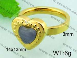 Stainless Steel Stone&Crystal Ring - KR32117-Z