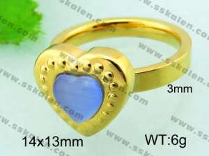 Stainless Steel Stone&Crystal Ring - KR32120-Z