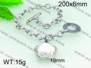 Stainless Steel Crystal Bracelet  - KB54777-Z