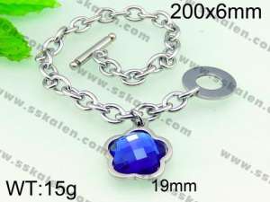 Stainless Steel Crystal Bracelet - KB54779-Z