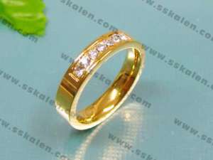 Stainless Steel Gold-Plating Ring - KR11166