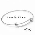 coil bracelet plasma stainless steel adjustable live wire - KB65880-Z