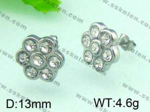 Stainless Steel Earring  - KE45633-YX