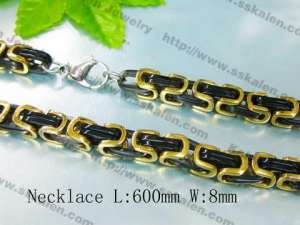 Stainless Steel Gold-Plating Necklace - KN3585