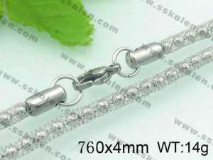 Stainless Steel Necklace  - KN9855-D